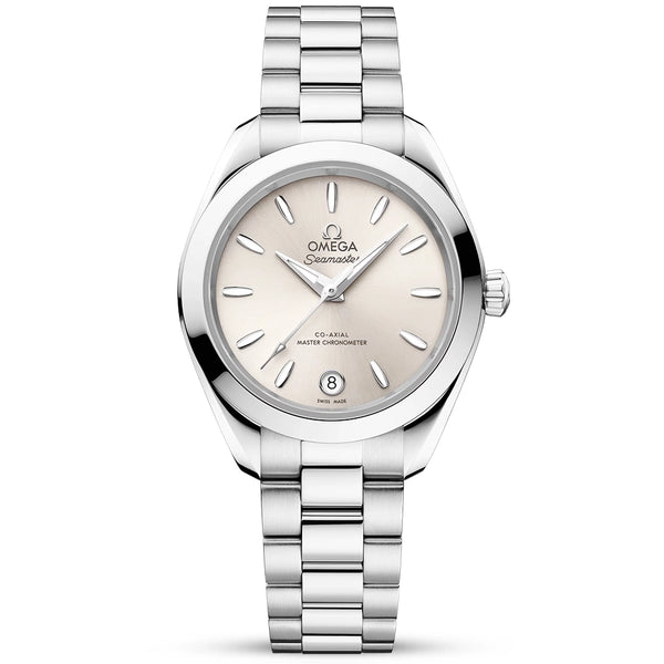 Seamaster Aqua Terra 30mm Sandstone Silver Dial Ladies Watch