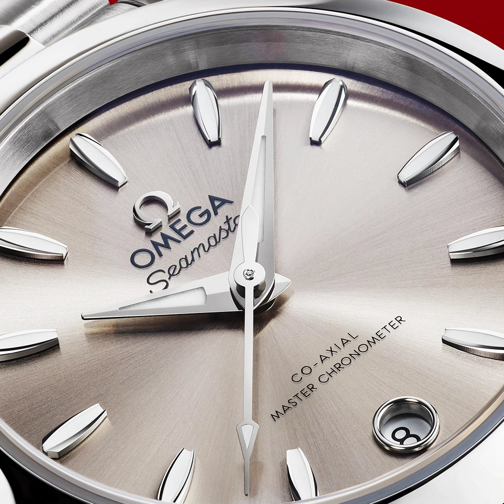 OMEGA Seamaster Aqua Terra 30mm Sandstone Silver Dial Ladies Watch - Berry's Jewellers