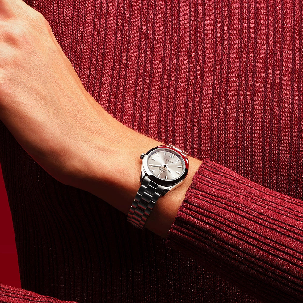 OMEGA Seamaster Aqua Terra 30mm Sandstone Silver Dial Ladies Watch - Berry's Jewellers