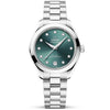 Seamaster Aqua Terra 30mm Green Sunray Diamond Dial Watch