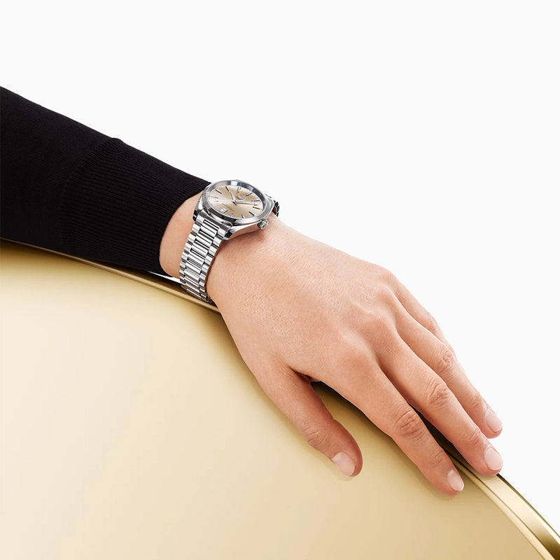 OMEGA Seamaster Aqua Terra Shades 38mm Sandstone Dial Bracelet Watch - Berry's Jewellers