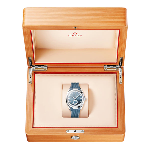 OMEGA Seamaster Aqua Terra Small Seconds 41mm Blue-Grey Dial Watch - Berry's Jewellers