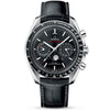 Speedmaster Moonphase 44.25mm Black Dial Chronograph Strap Watch