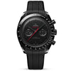 Speedmaster "Dark Side of the Moon" Black/Red Dial Rubber Strap Watch