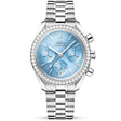 Speedmaster Chronograph 38mm Ice Blue Dial Diamond Set Watch
