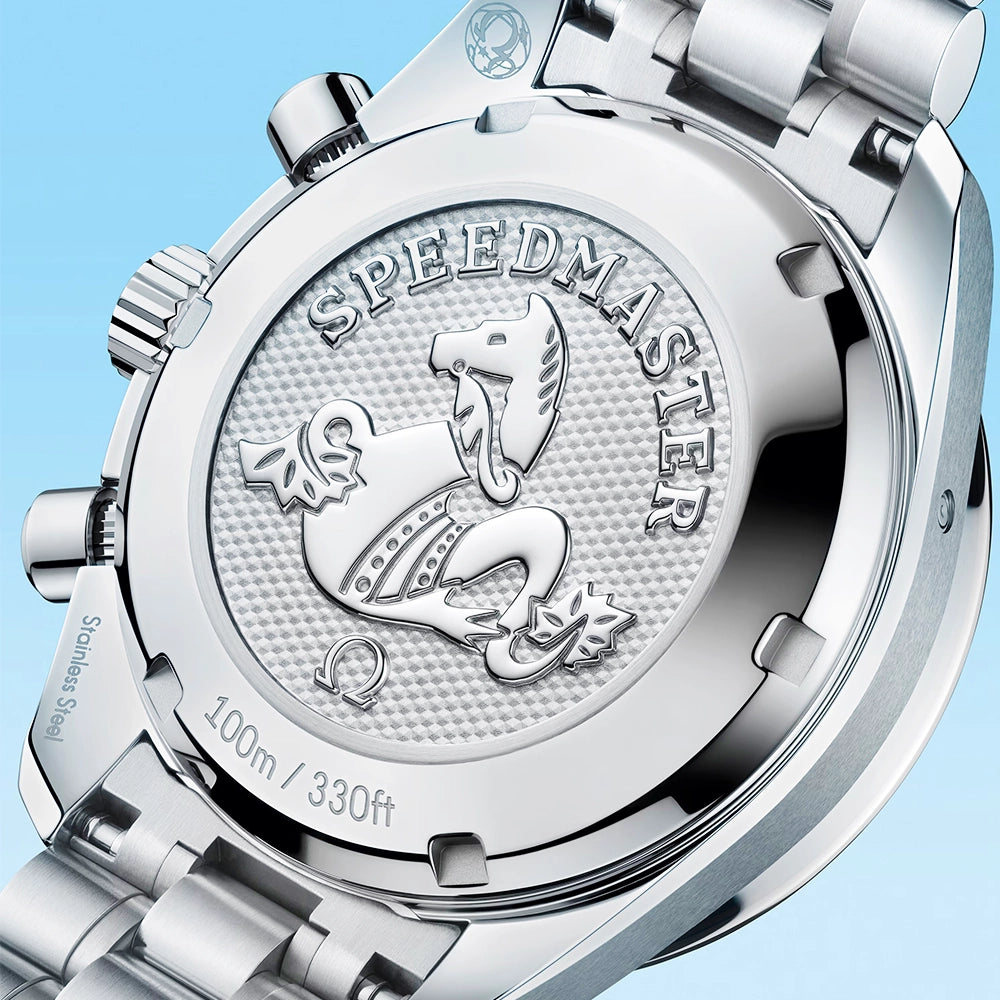 Speedmaster Chronograph 38mm Ice Blue Dial Diamond Set Watch