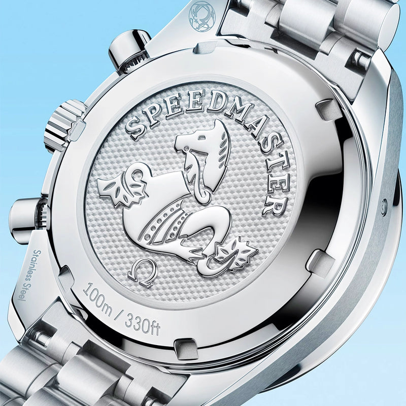 Speedmaster Chronograph 38mm Ice Blue Dial Diamond Set Watch