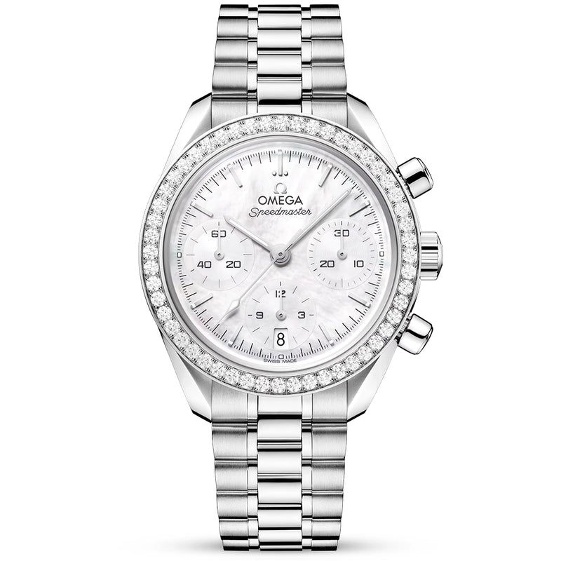 Speedmaster Chronograph 38mm Mother of Pearl Diamond Set Watch