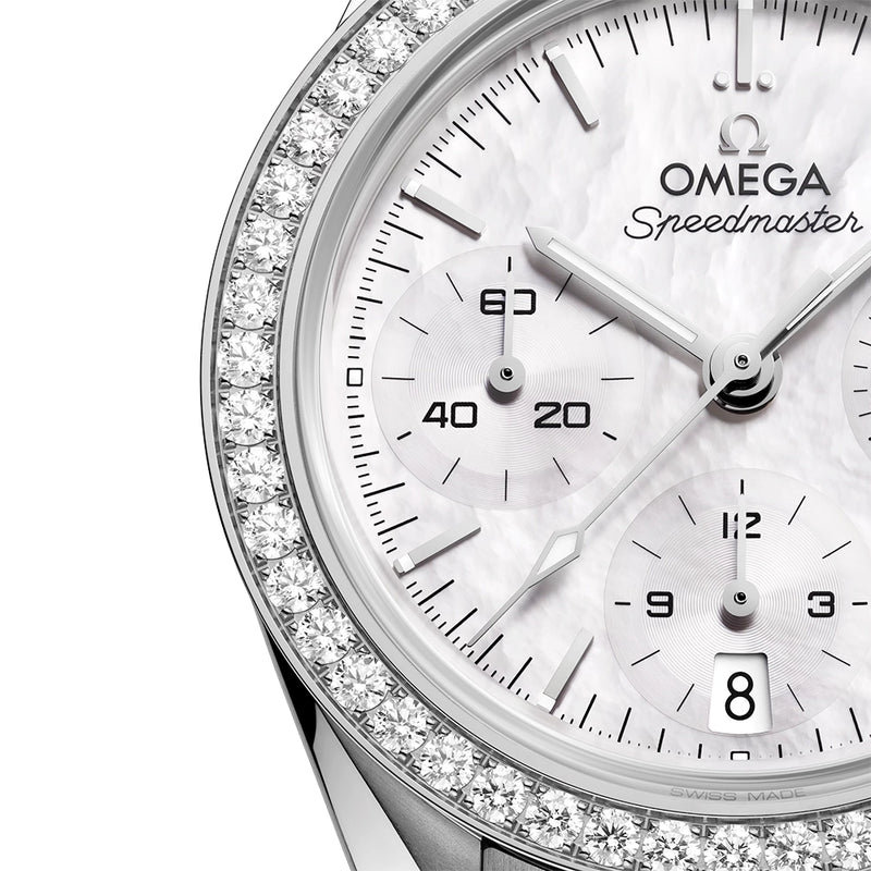 Speedmaster Chronograph 38mm Mother of Pearl Diamond Set Watch