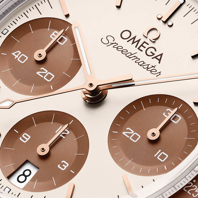 Speedmaster Chronograph 38mm Two-Tone Cappuccino Brown Automatic Watch