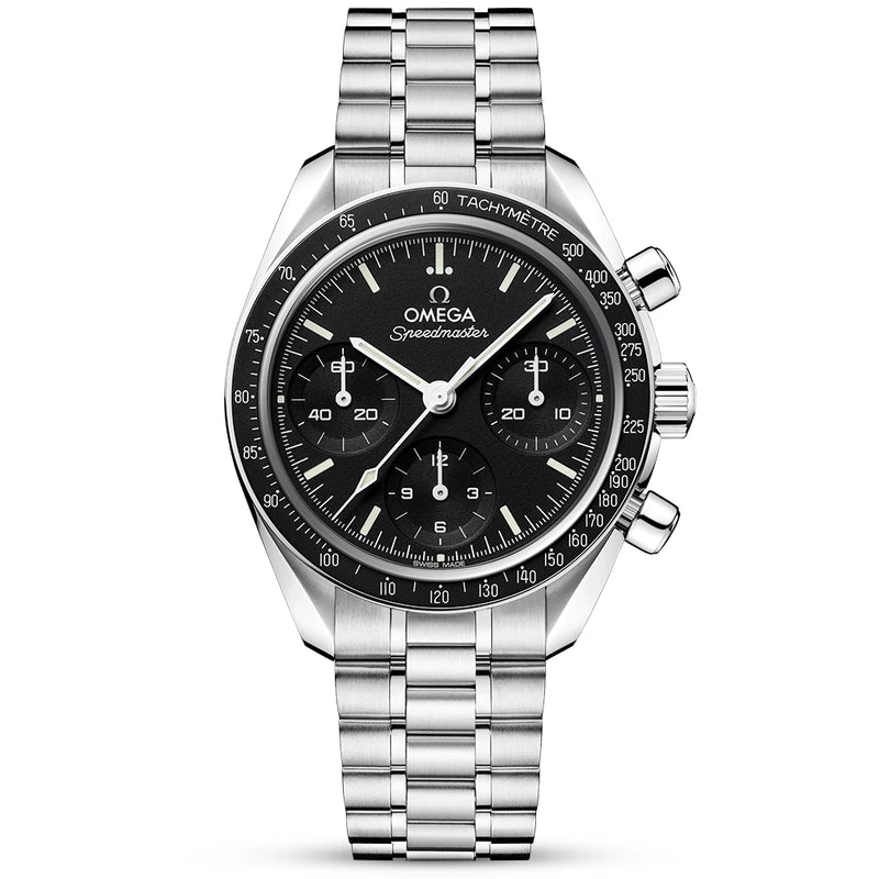 Speedmaster Chronograph 38mm Black Dial Automatic Bracelet Watch
