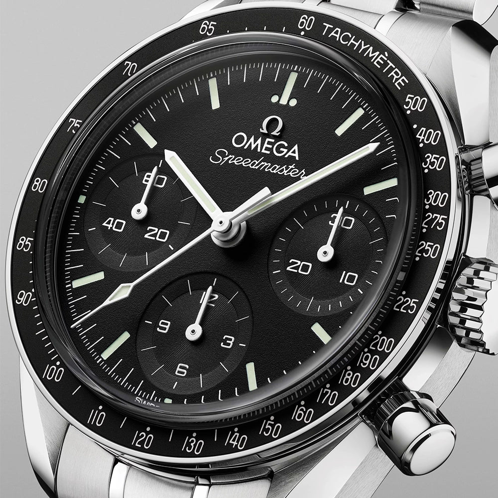 Speedmaster Chronograph 38mm Black Dial Automatic Bracelet Watch