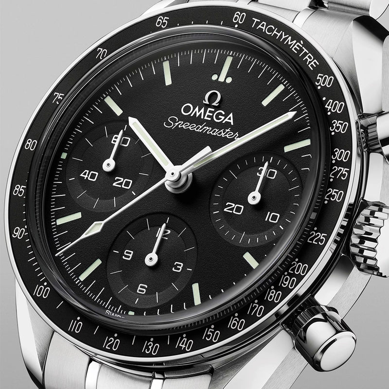 Speedmaster Chronograph 38mm Black Dial Automatic Bracelet Watch