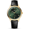 De Ville Prestige 41mm 18ct Yellow Gold Green Sunray Dial Watch