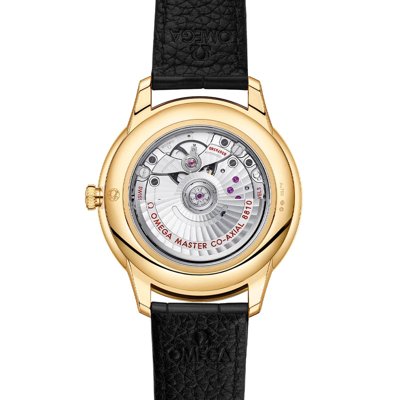 De Ville Prestige 41mm 18ct Yellow Gold Green Sunray Dial Watch