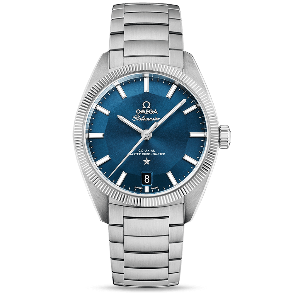OMEGA Constellation Globemaster 39mm Blue Dial Mens Automatic Bracelet Watch - Berry's Jewellers