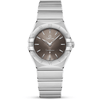 OMEGA Constellation 28mm Grey Index Dial Ladies Bracelet Watch - Berry's Jewellers