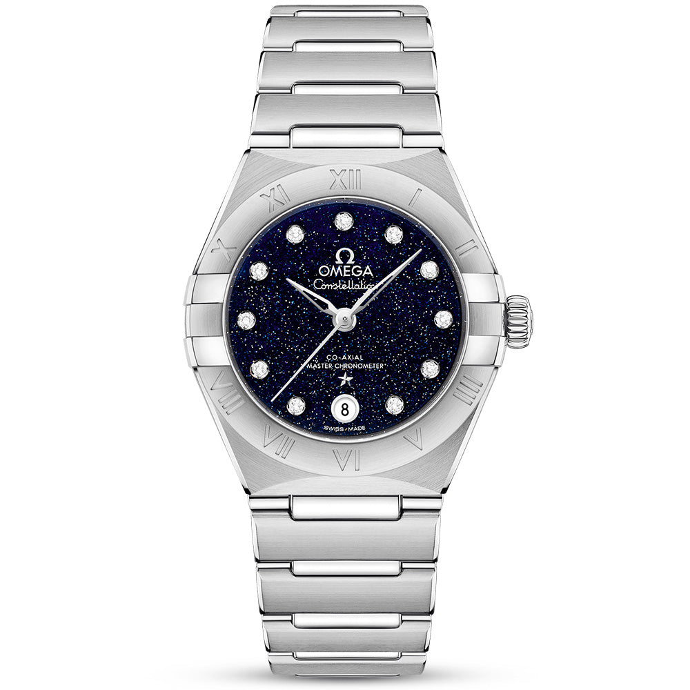 Constellation 29mm Blue Aventurine Glass Dial Ladies Automatic Watch