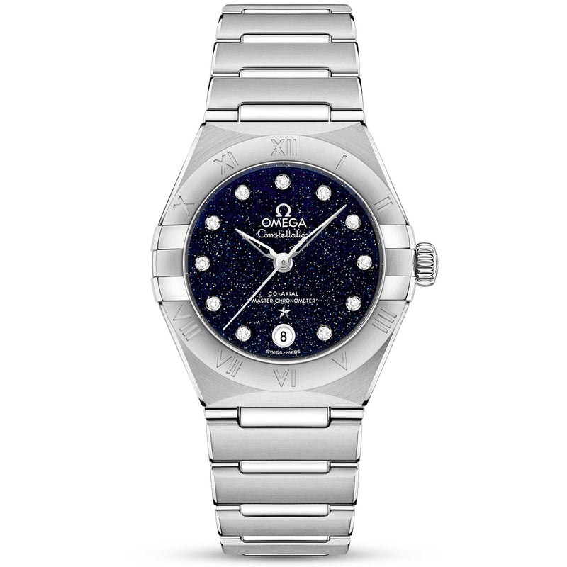 Constellation 29mm Blue Aventurine Glass Dial Ladies Automatic Watch