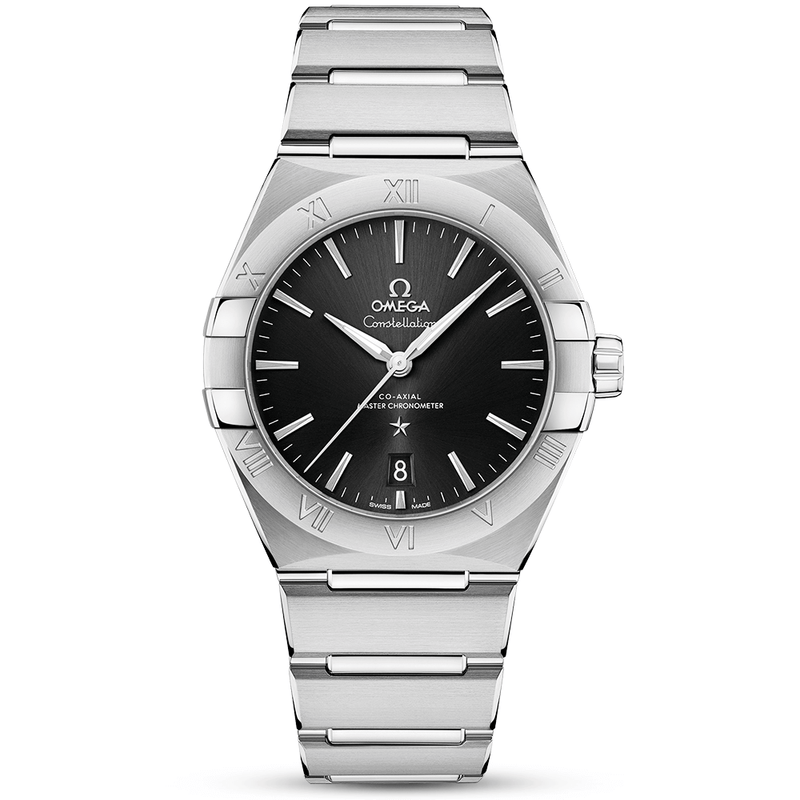 Constellation 39mm Black Index Dial Automatic Bracelet Watch