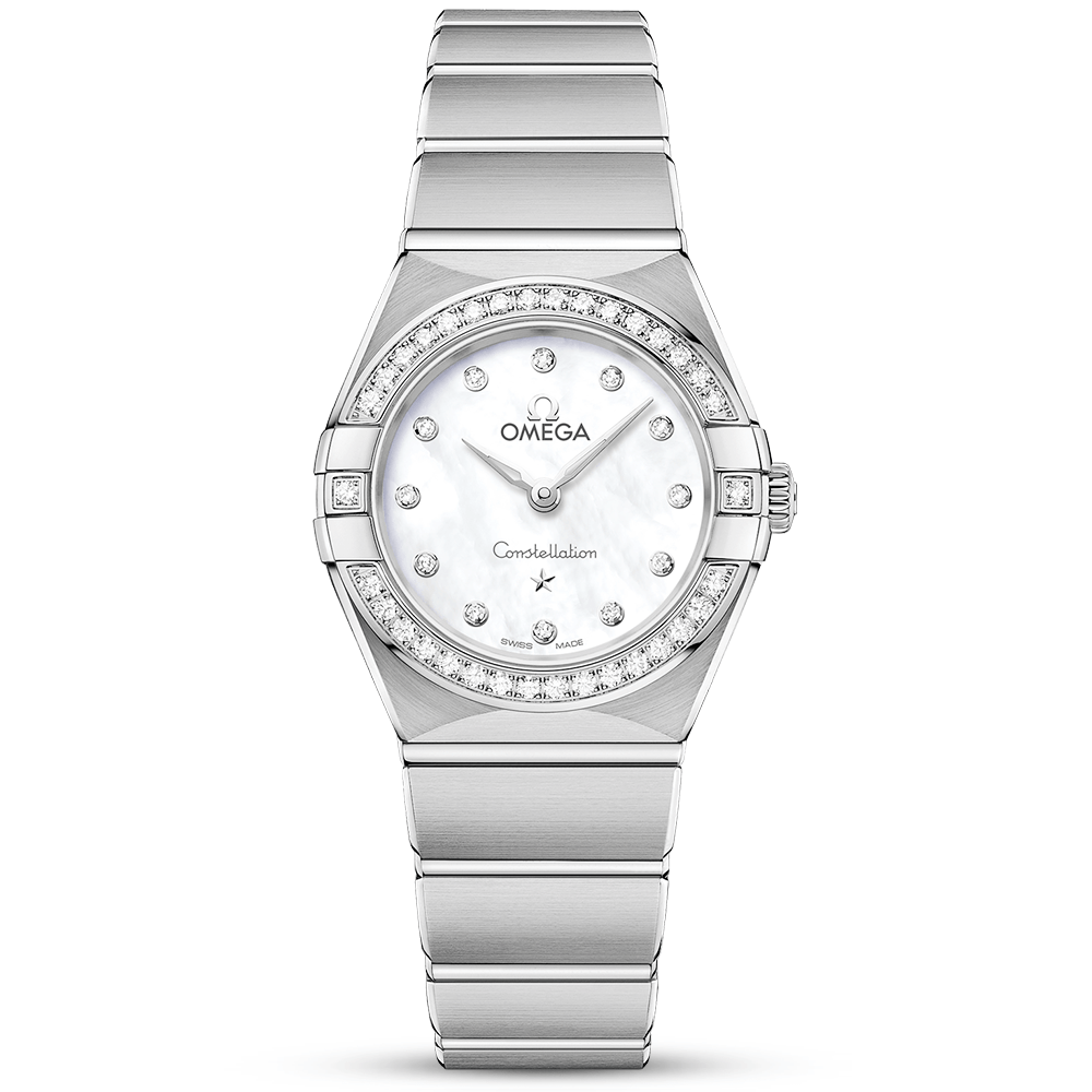 Constellation 25mm White Mother of Pearl Diamond Set Ladies Watch