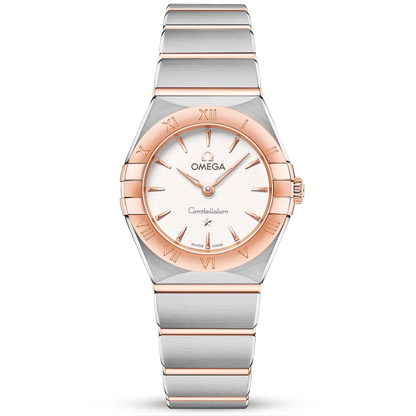 OMEGA Constellation 25mm Two-Tone White Dial Ladies Watch - Berry's Jewellers