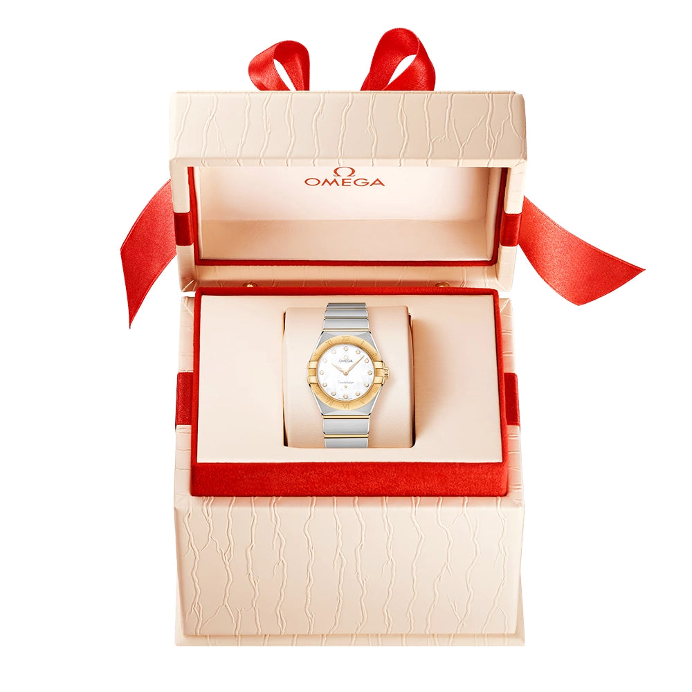 Constellation 28mm Two-Tone Diamond Set Mother of Pearl Watch