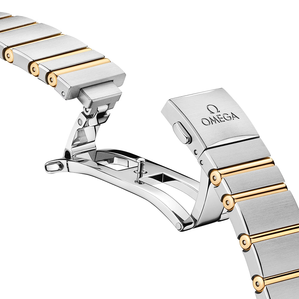 OMEGA Constellation 28mm Steel & 18ct Yellow Gold Diamond Set Watch - Berry's Jewellers