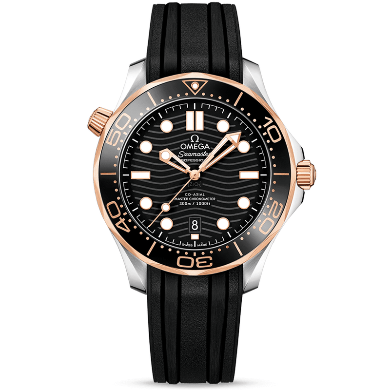 Seamaster Diver 300m 42mm Black Dial & 18ct Rose Gold Mens Watch