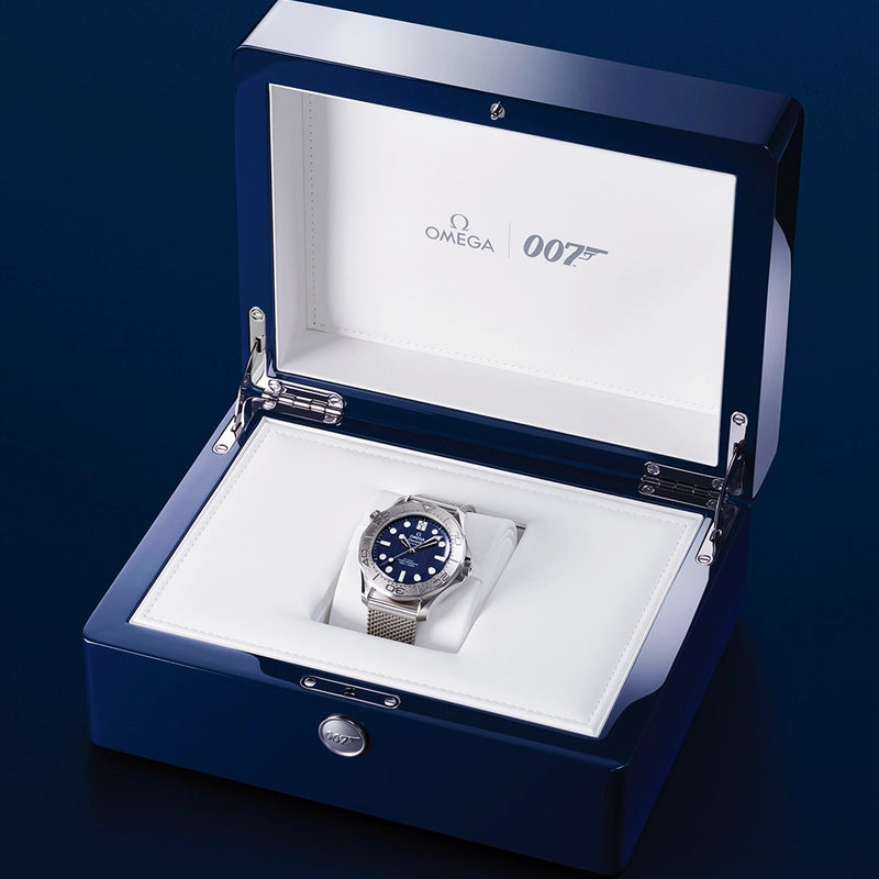 OMEGA Seamaster Diver 300m 42mm James Bond Edition Mesh Bracelet Watch - Berry's Jewellers