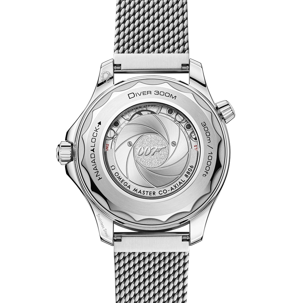 OMEGA Seamaster Diver 300m 42mm James Bond Edition Mesh Bracelet Watch - Berry's Jewellers
