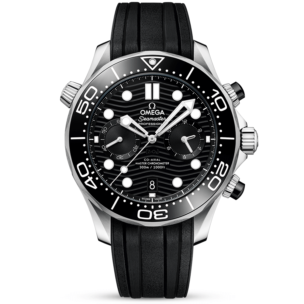 Seamaster Diver 300m 44mm Black Dial Mens Chronograph Watch