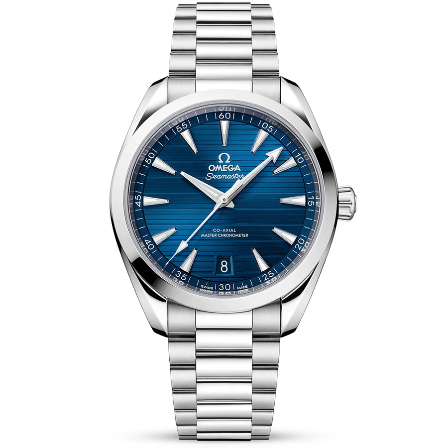 OMEGA Seamaster Aqua Terra 150m 41mm Blue Dial Automatic Bracelet Watch - Berry's Jewellers