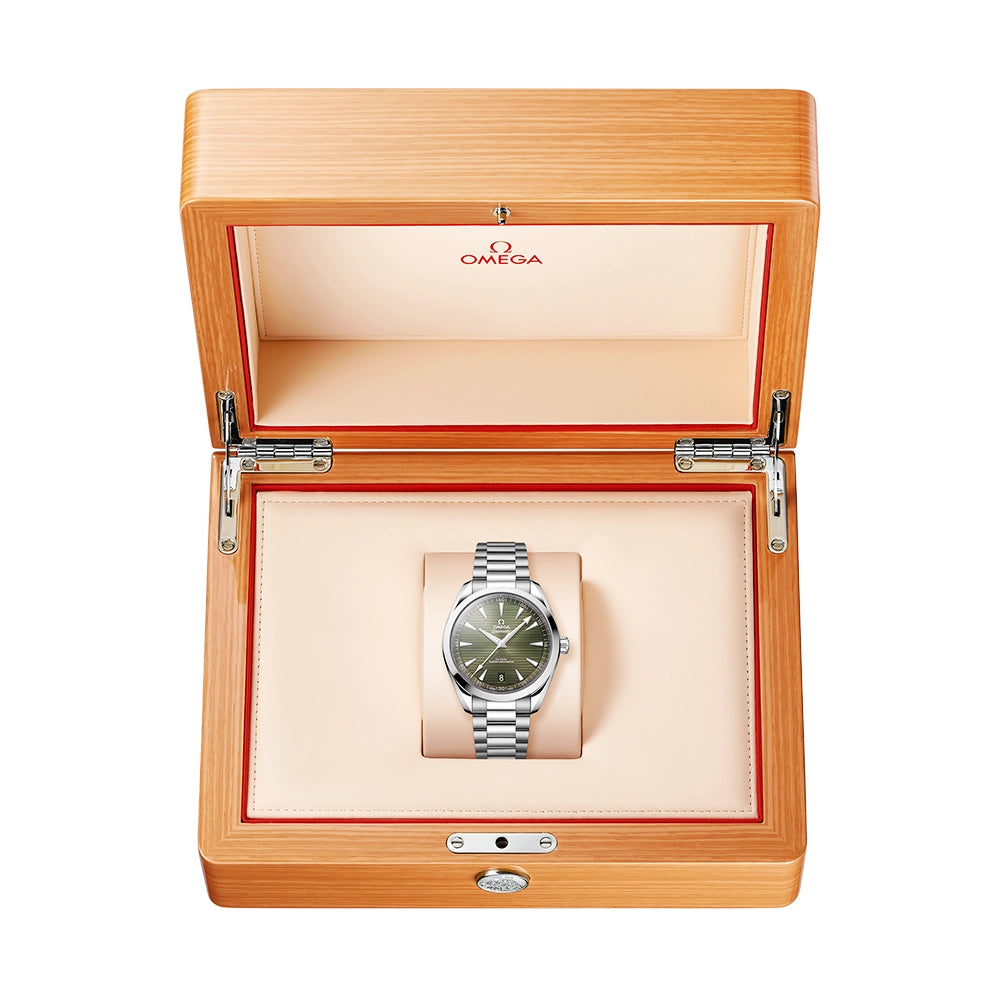 OMEGA Seamaster Aqua Terra 150m 41mm Green Dial Automatic Bracelet Watch - Berry's Jewellers