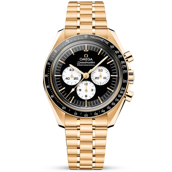 OMEGA Speedmaster Moonwatch Moonshine Gold Reverse Dial Bracelet Watch - Berry's Jewellers