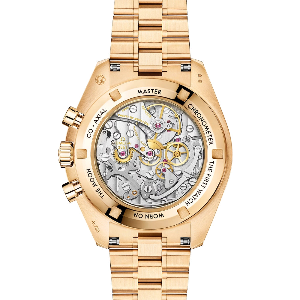 OMEGA Speedmaster Moonwatch Moonshine Gold Reverse Dial Bracelet Watch - Berry's Jewellers