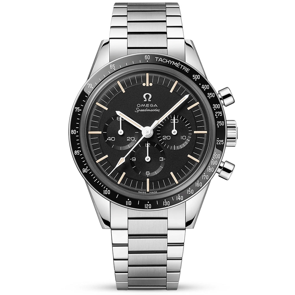 Speedmaster Calibre 321 39.7mm Black Dial Mens Bracelet Watch