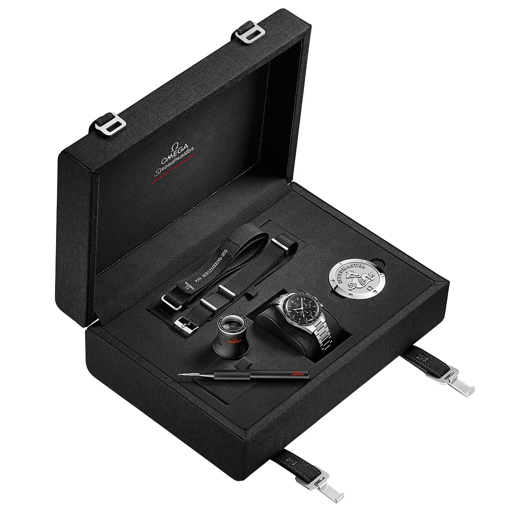 Speedmaster Calibre 321 39.7mm Black Dial Mens Bracelet Watch
