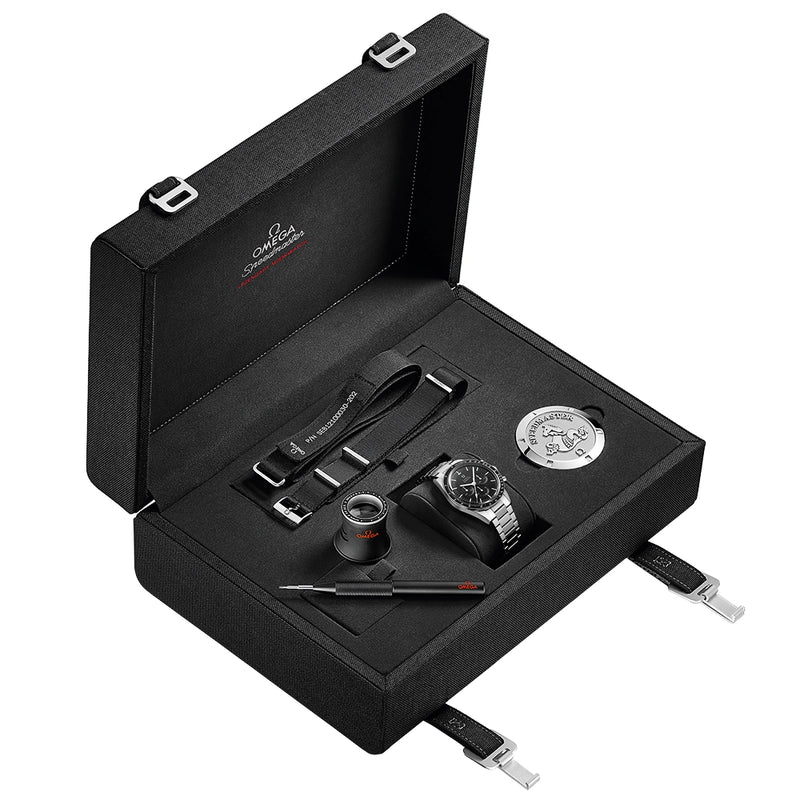 Speedmaster Calibre 321 39.7mm Black Dial Mens Bracelet Watch
