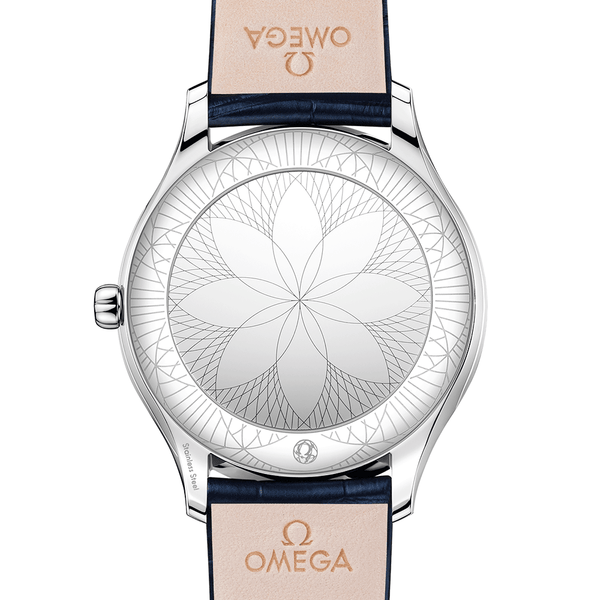 OMEGA De Ville Tresor 39mm Steel Diamond Set Ladies Strap Watch - Berry's Jewellers