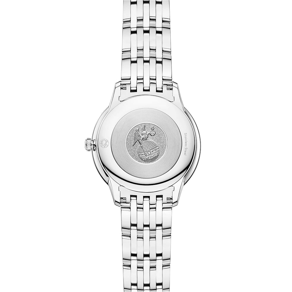OMEGA De Ville Prestige 30mm White Mother of Pearl Dial Bracelet Watch - Berry's Jewellers
