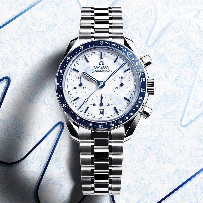 OMEGA Speedmaster 38mm Milano Cortina 2026 Edition Chronograph Watch - Berry's Jewellers