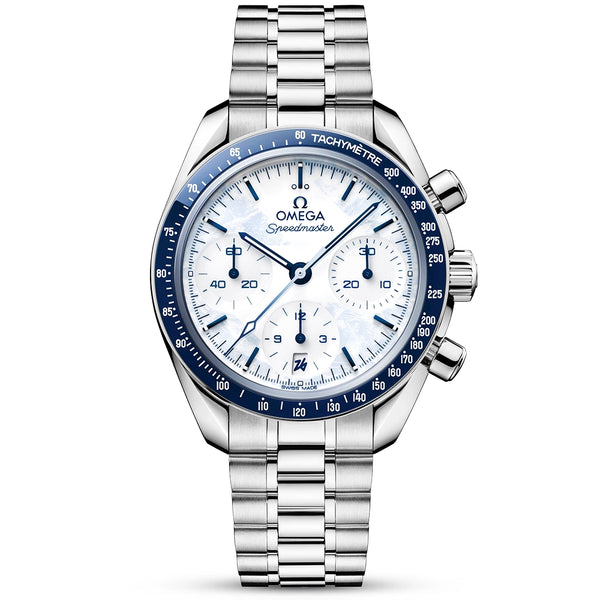 OMEGA Speedmaster 38mm Milano Cortina 2026 Edition Chronograph Watch - Berry's Jewellers