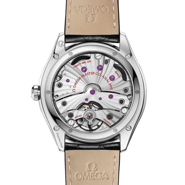 OMEGA De Ville Tresor 40mm Silver Dial Diamond Set Strap Watch - Berry's Jewellers