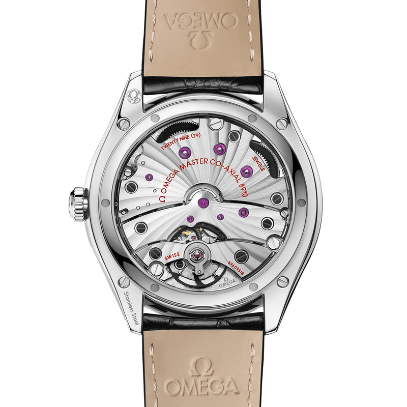 OMEGA De Ville Tresor 40mm Silver Dial Diamond Set Strap Watch - Berry's Jewellers