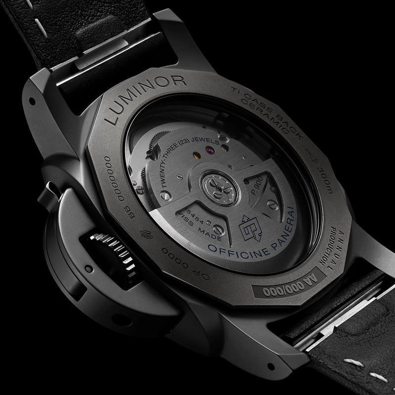 Panerai Luminor Quaranta BiTempo 40mm Black Ceramic Automatic Watch - Berry's Jewellers