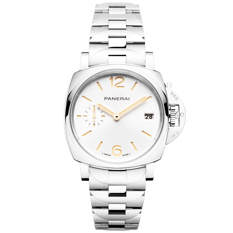 Panerai Luminor Due 38mm Silver Dial Automatic Bracelet Watch - Berry's Jewellers