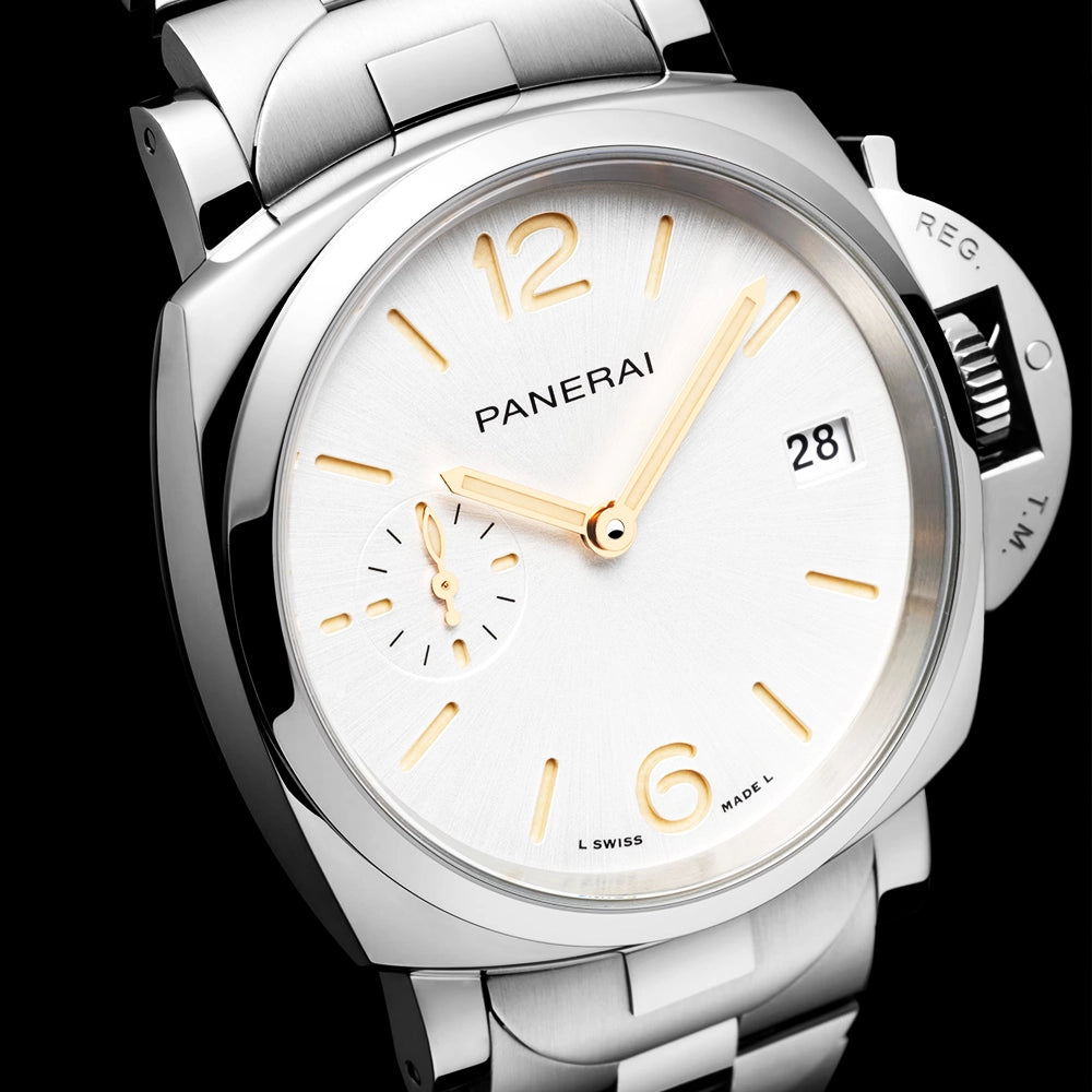 Panerai Luminor Due 38mm Silver Dial Automatic Bracelet Watch - Berry's Jewellers