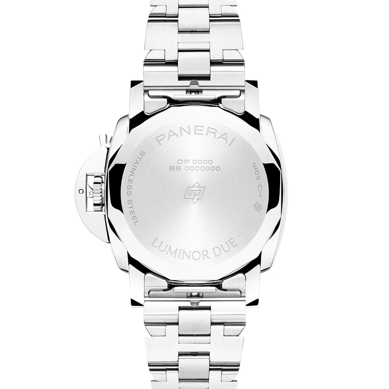 Panerai Luminor Due 38mm Silver Dial Automatic Bracelet Watch - Berry's Jewellers