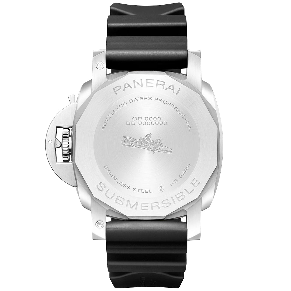 Panerai Submersible Bianco 42mm White Dial Automatic Mens Strap Watch - Berry's Jewellers